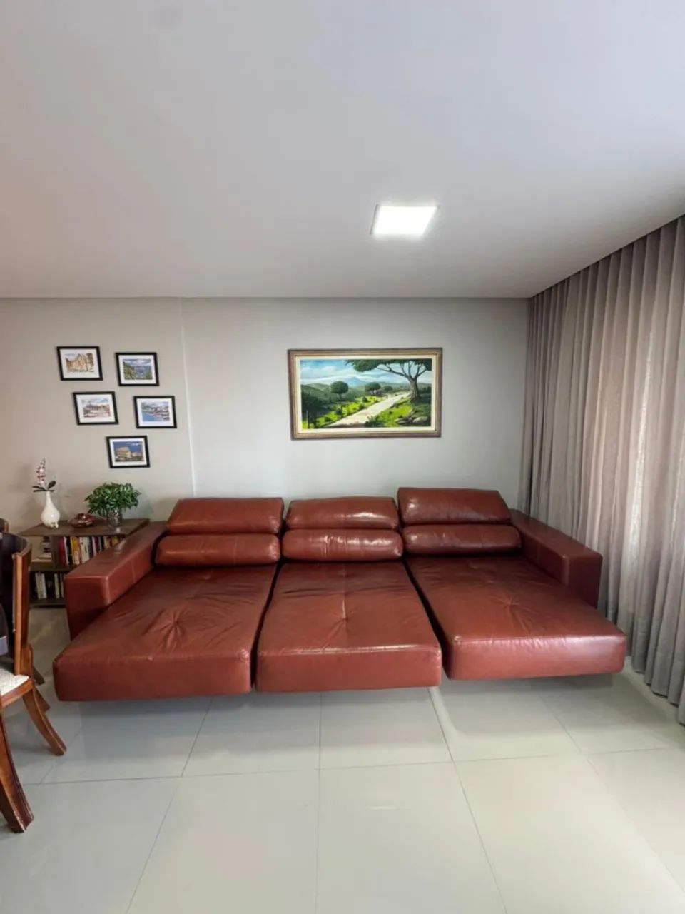 Sofá de Couro Legítimo 3,30m | Reclinável e Retrátil | Oportunidade - Foto 3
