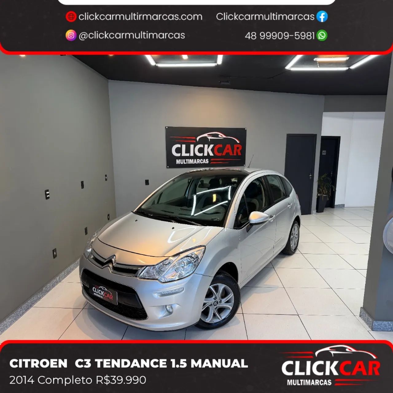 Citroen C3 Tendance 1.5 Flex 8V 5P Mec. 2014