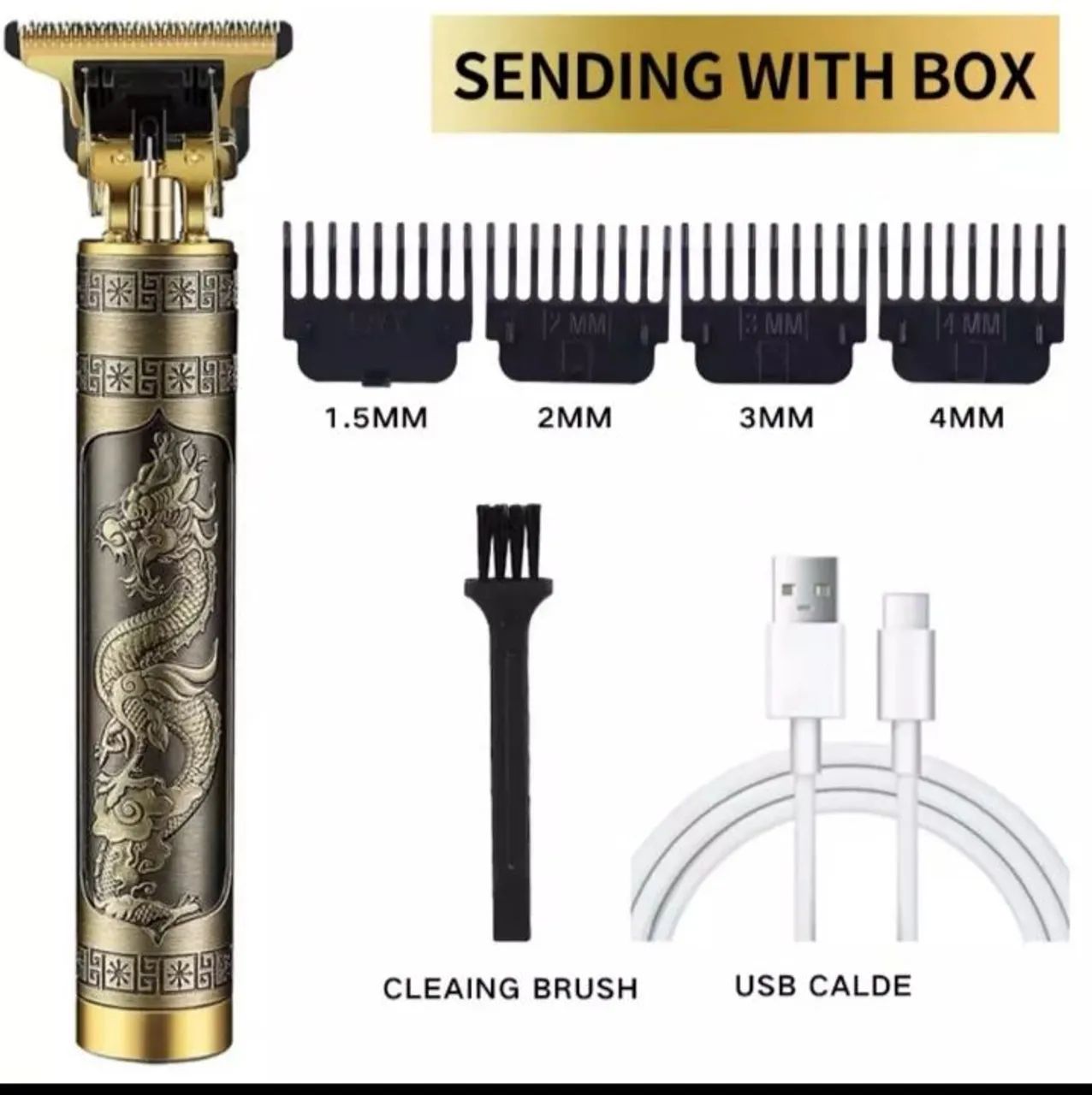 CORTADOR DE CABELO E BARBA - ESTILO VINTAGE BRONZE - Foto 5