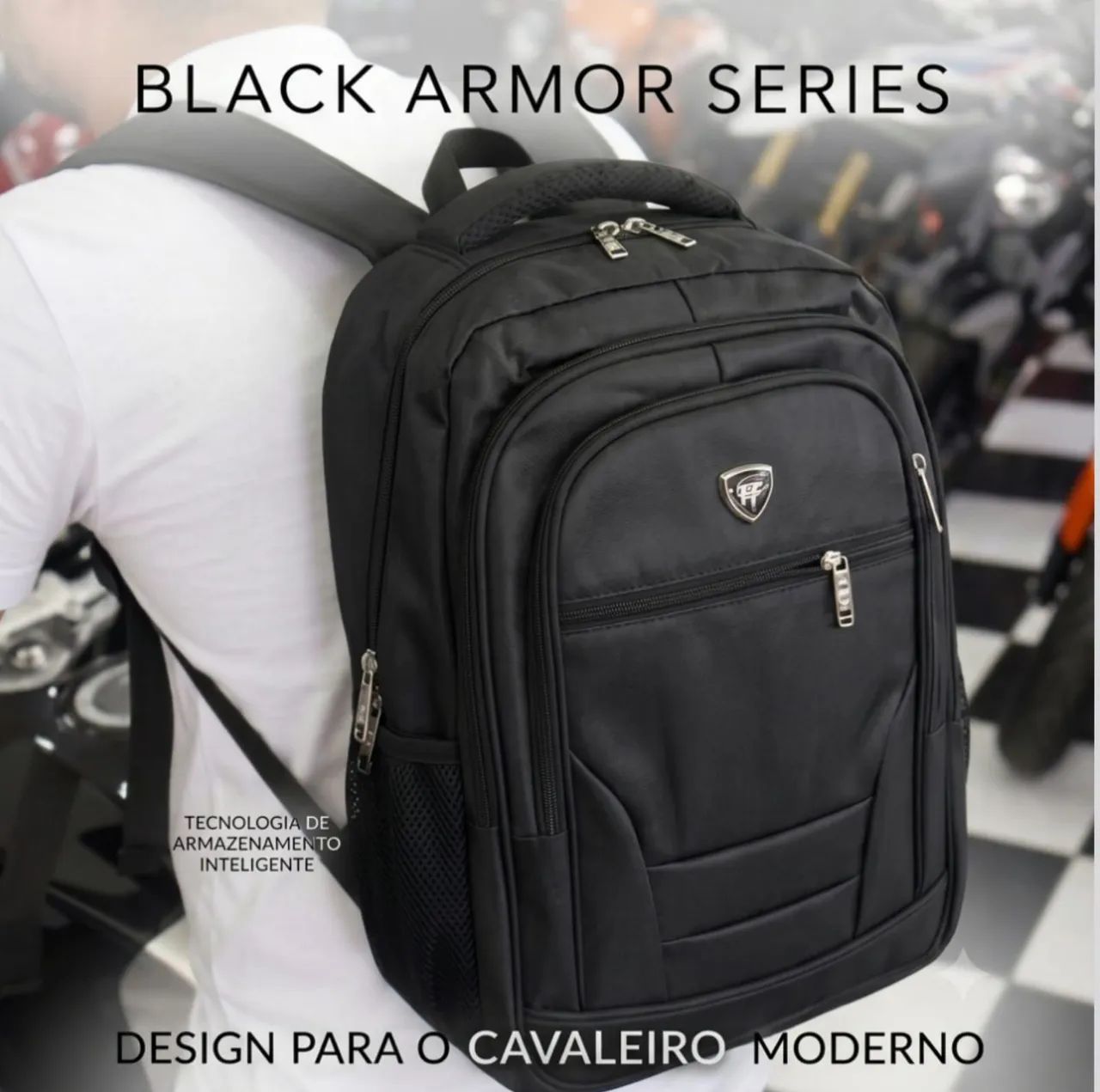 Mochila Preta para o Dia a Dia 