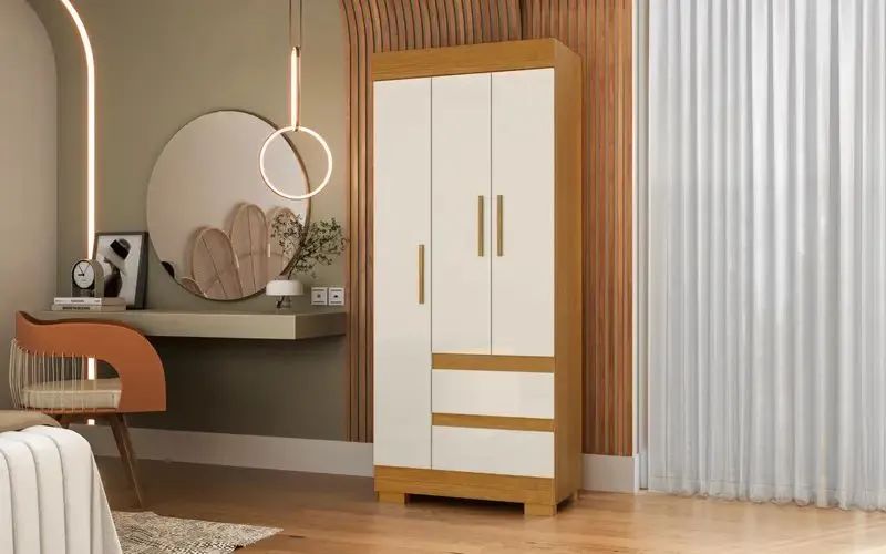  ROUPEIRO 3 PORTAS COM ENTREGA + MONTAGEM GRÁTIS! 