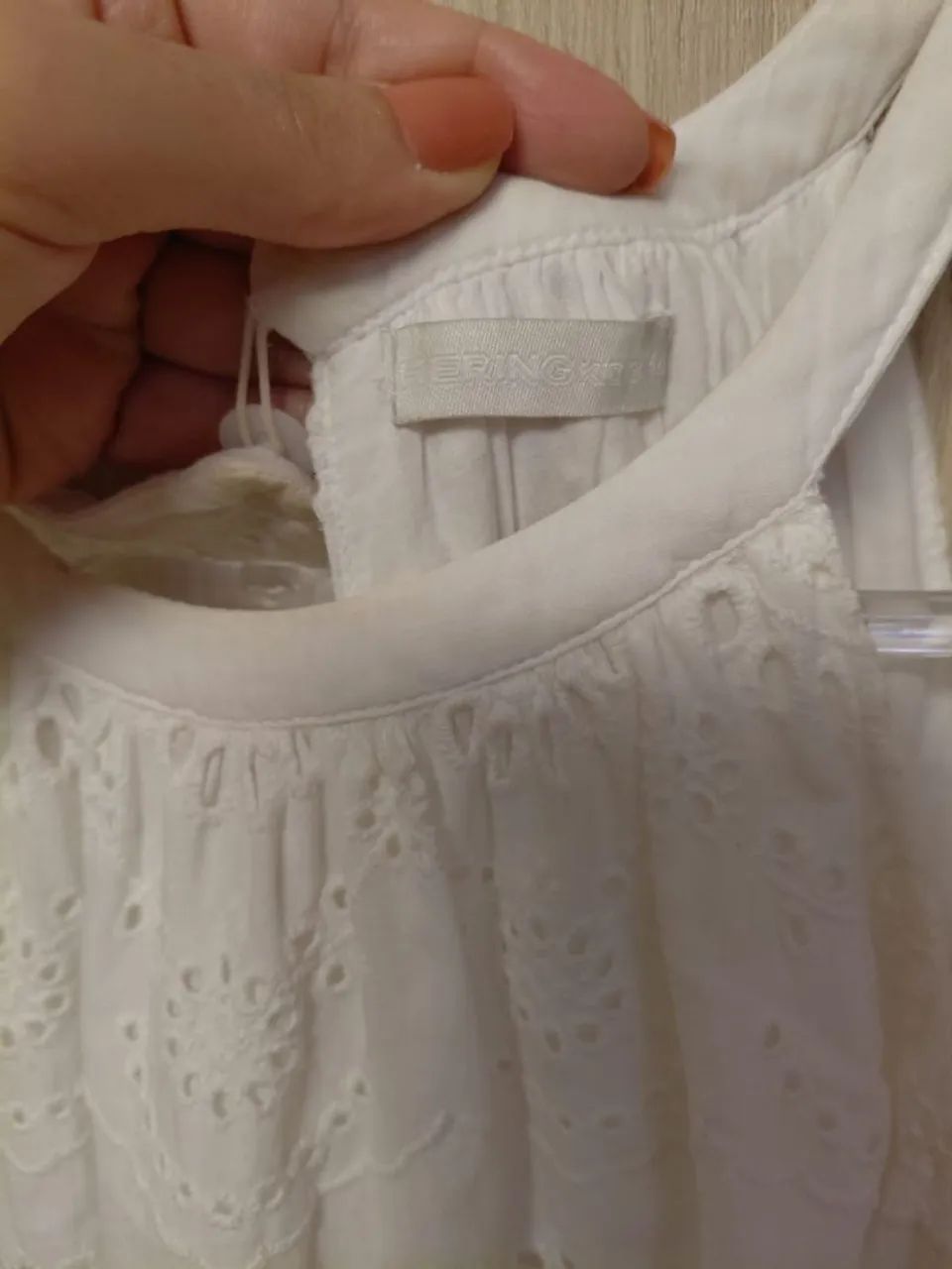 Vestido branco algodão Hering  - Foto 4