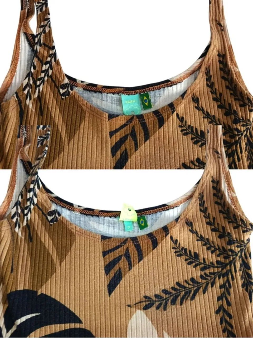 Vestido midi FARM estampado P (USADO/PERFEITAMENTE CONSERVADO) - Foto 3