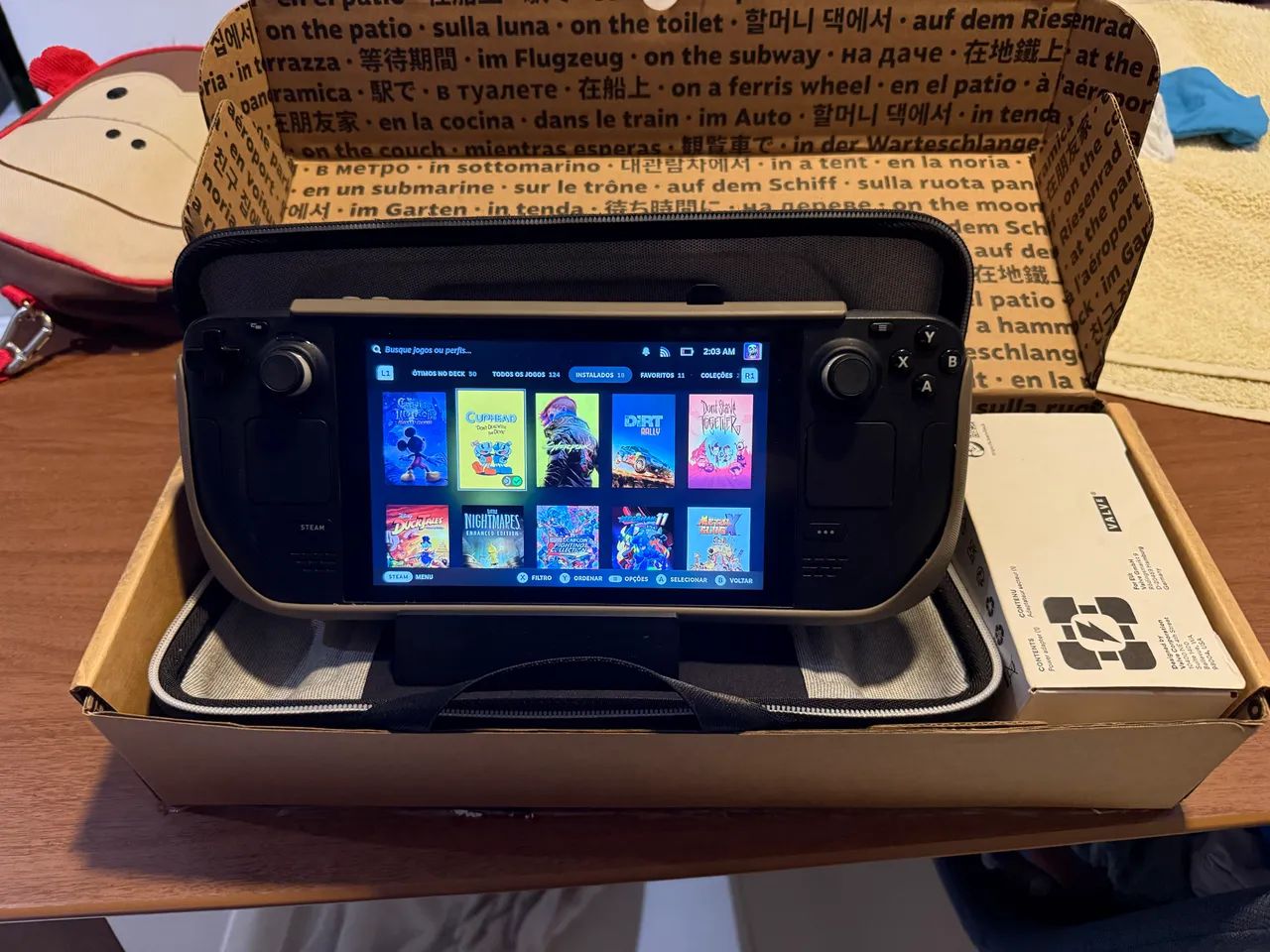 Steam deck 512gb + dock + capa - Jogos de Vídeo Game - Recreio dos