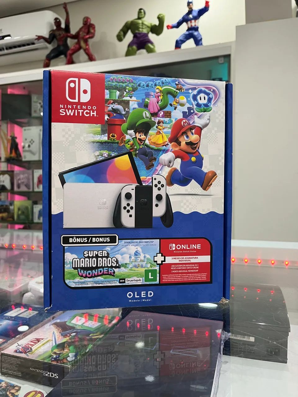 Vídeo Game Nintendo Switch Oled Desbloqueado Usado