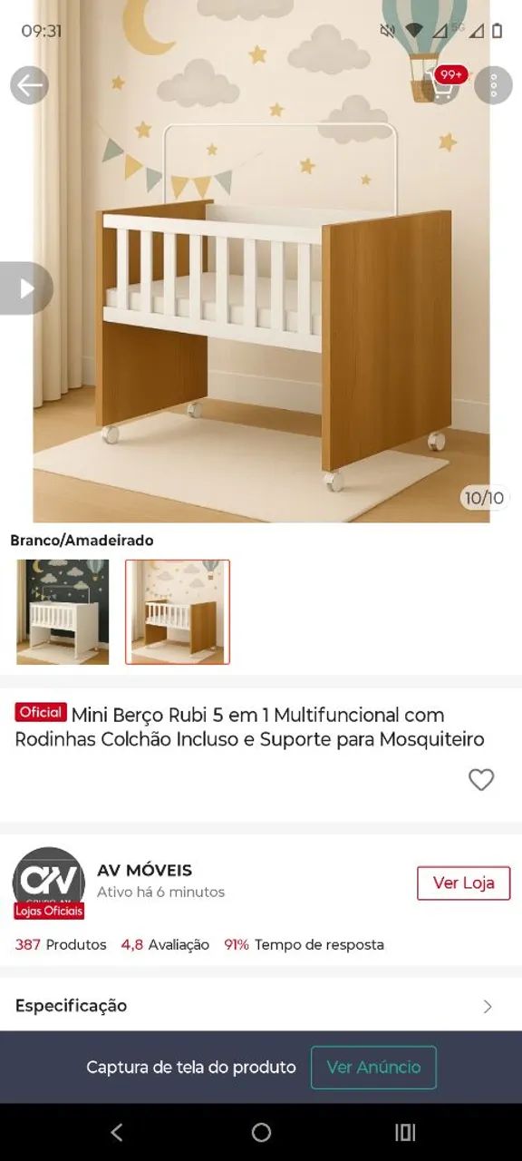 Mini berço 