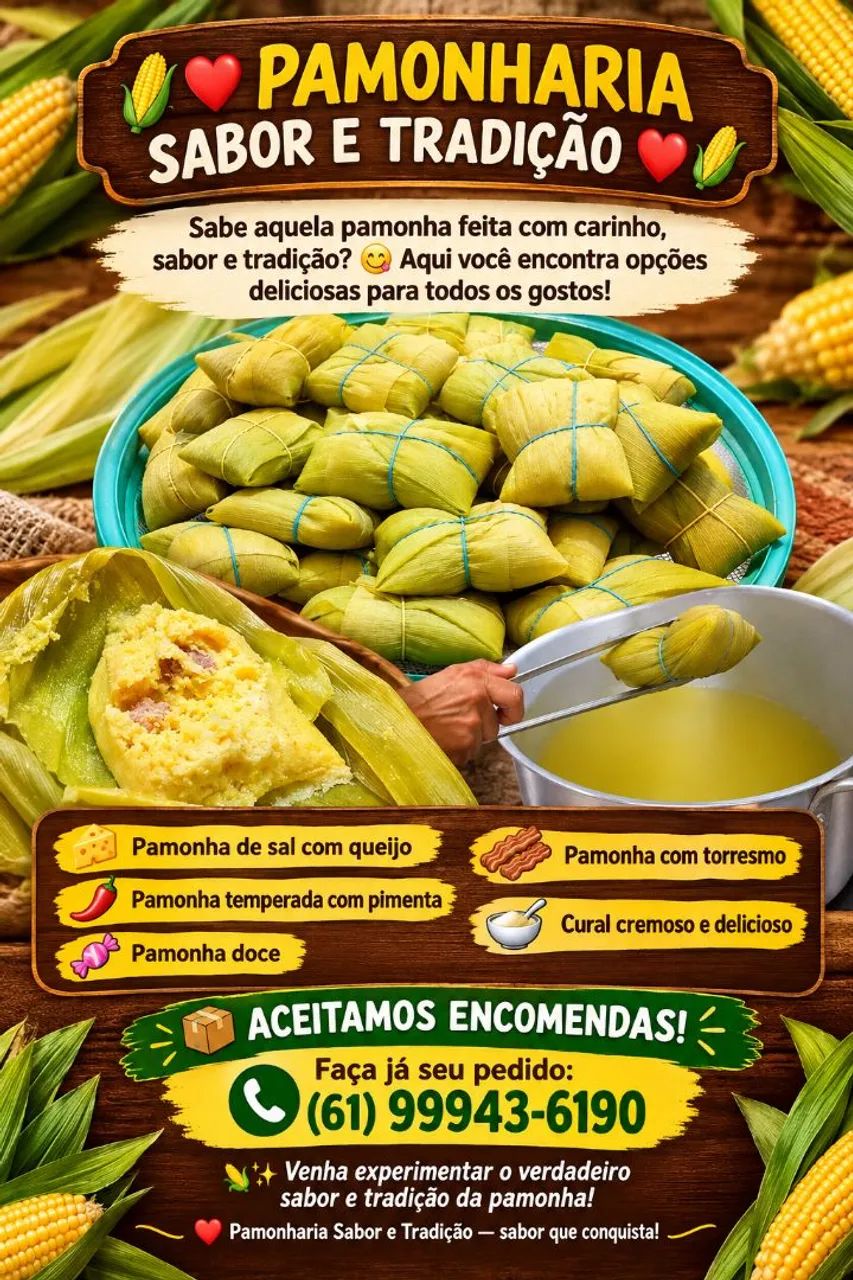 Pamonharia sabor e tradição 