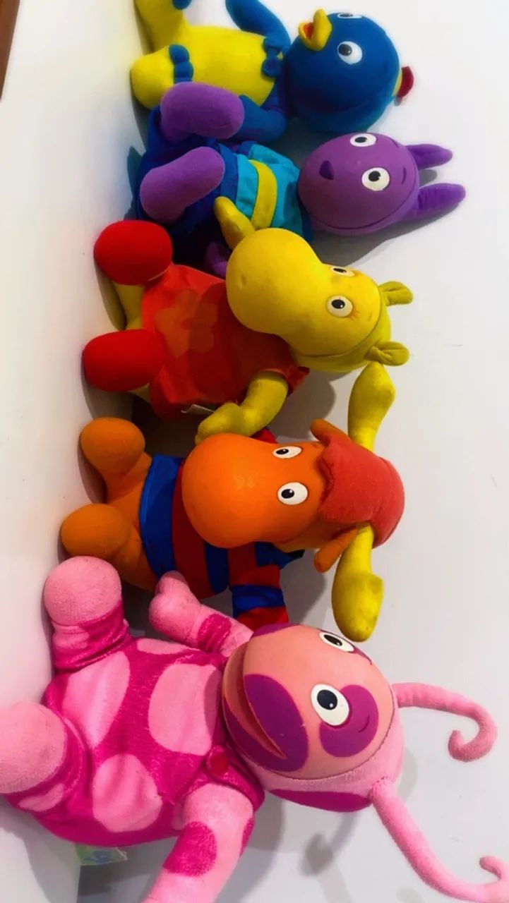 kit 5 bonecos backyardigans