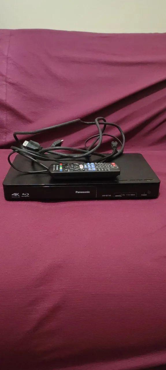  BLURAY PLAYER 4K UPSCALING 3D PANASONIC DMP-BDT180 (NÃO FAÇO ENVIO)!!!!!!!  - Foto 5