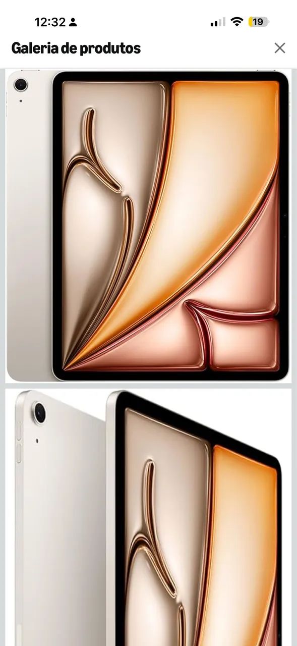 Lacrado Apple iPad Air de 13 polegadas (Wi-Fi, 128 GB) - Luz das estrelas (M3)