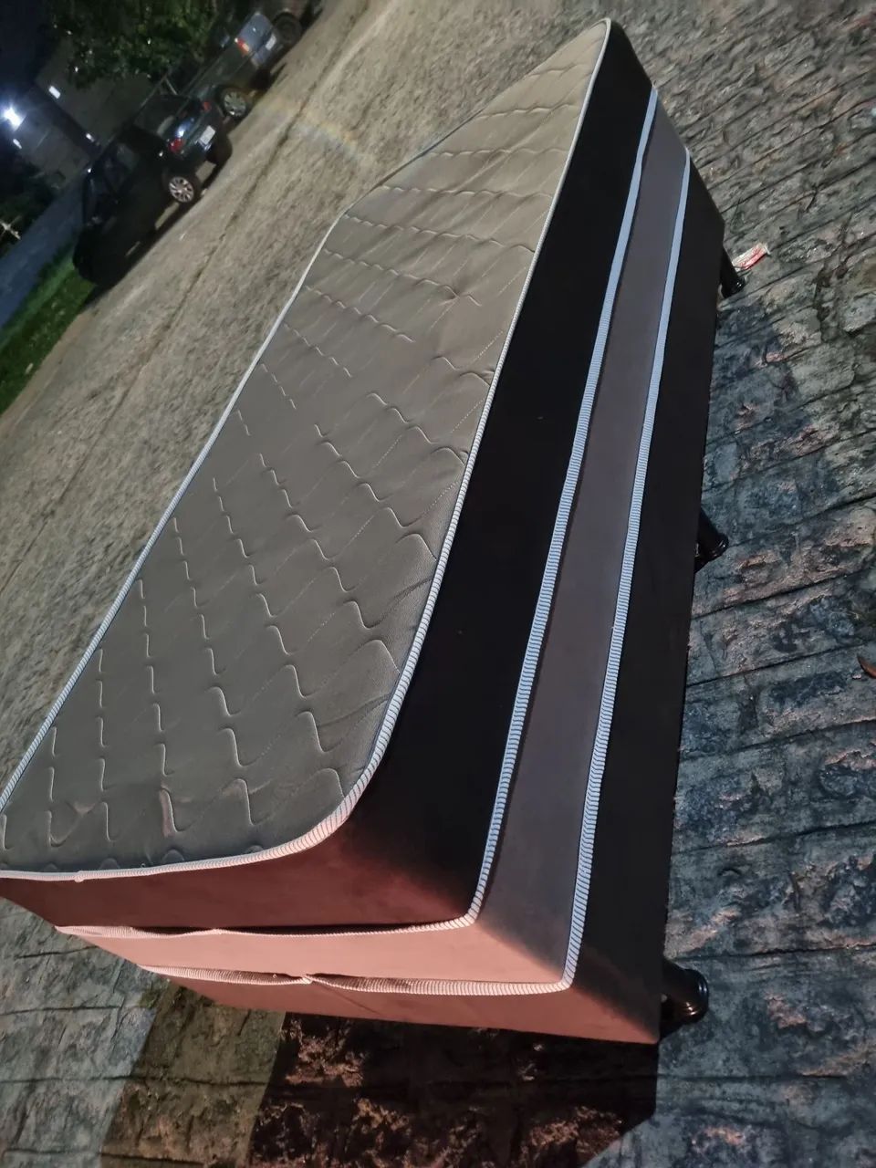 Cama box solteirão semi nova  - Foto 2