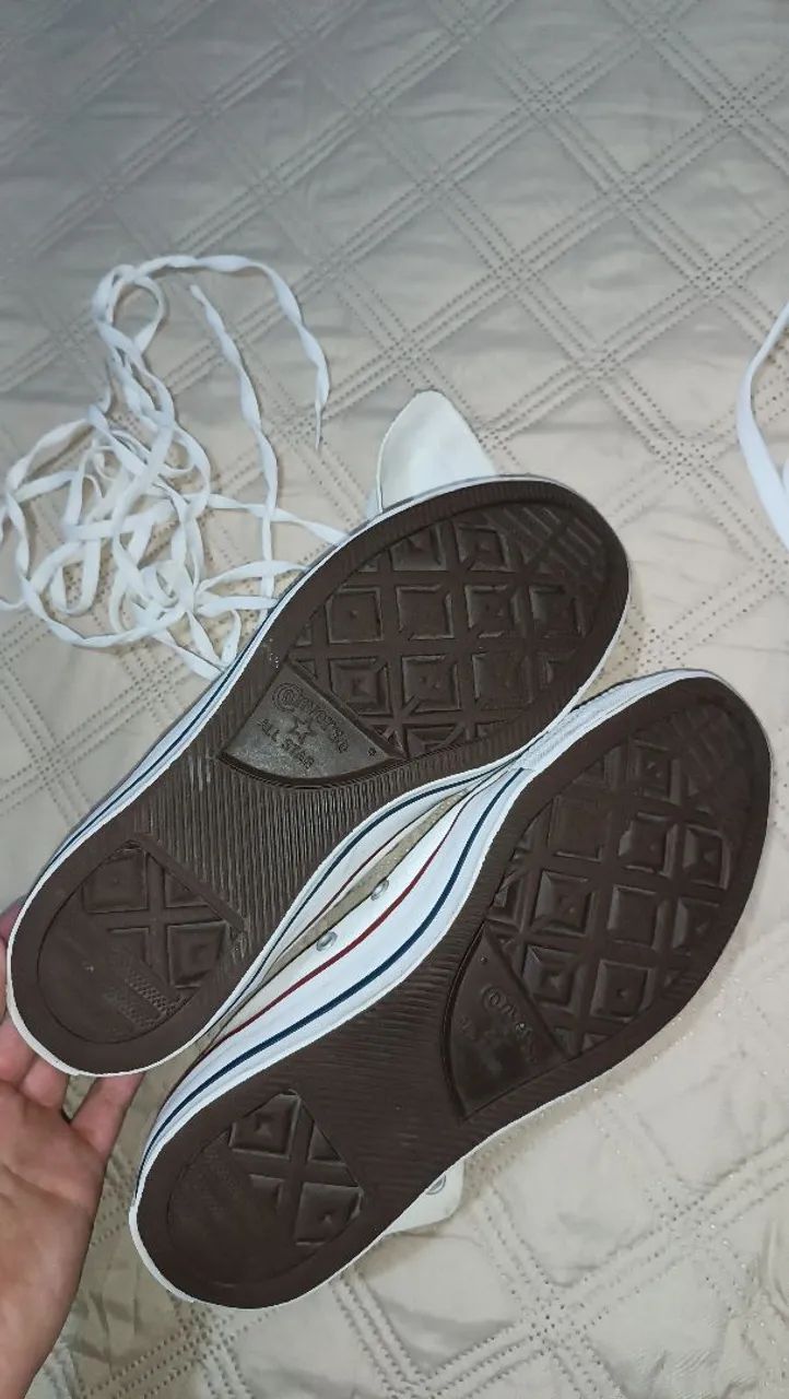 all star branco cano alto - Foto 3