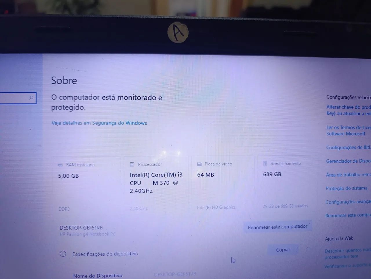 Notebook HP Pavilion g4 Intel Core i3 - Foto 5