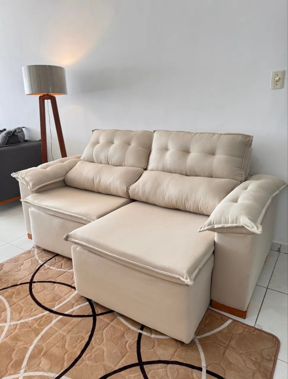 Sofá Retrátil Reclinável 2 Metros | Modelo Istambul | Produção Sob Medida - Foto 4