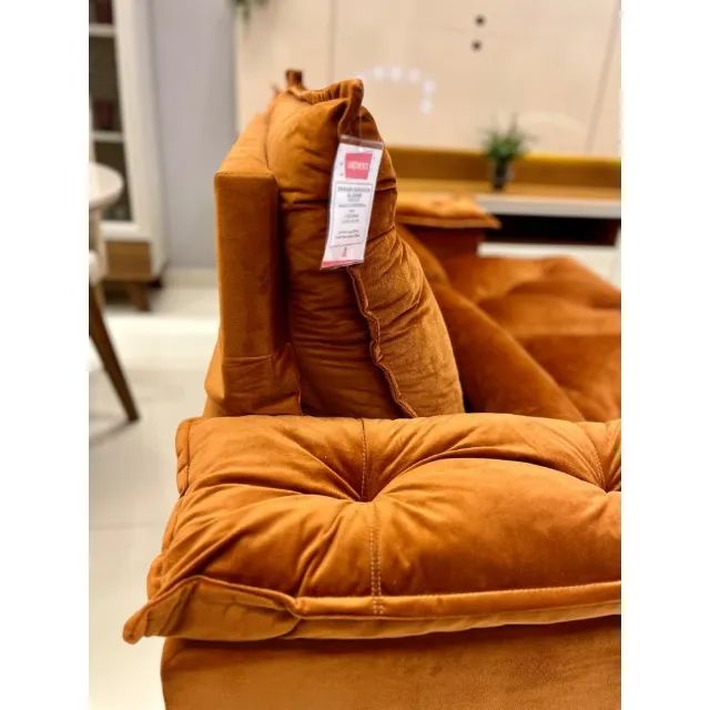Sofá Retrátil e Reclinável Grécia  - Terracota - Foto 4