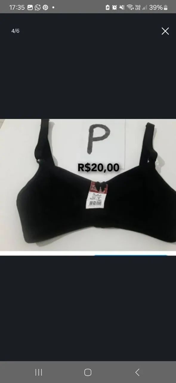 Sutiã estilo trifil super confortável e uma excelente qualidade tamanhos P/M - Foto 5