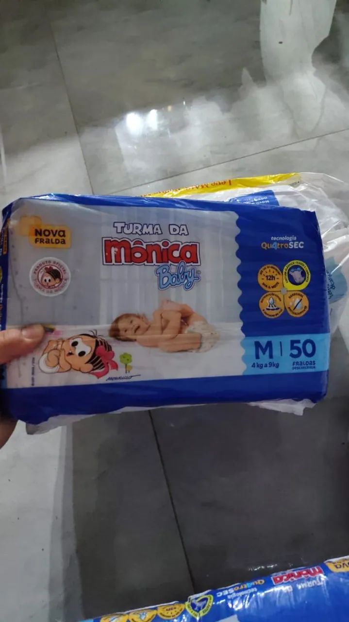 Fraldas descartáveis P e M  - Foto 4