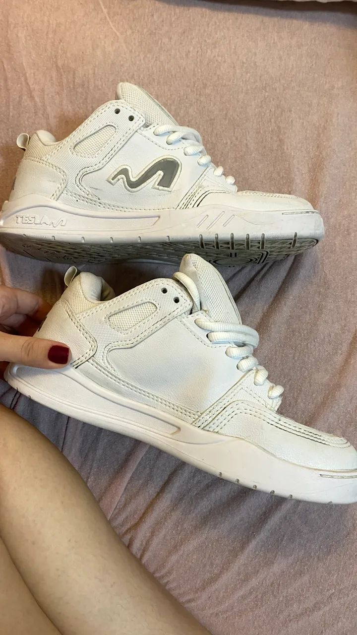 tênis tesla nine9 branco - Foto 4