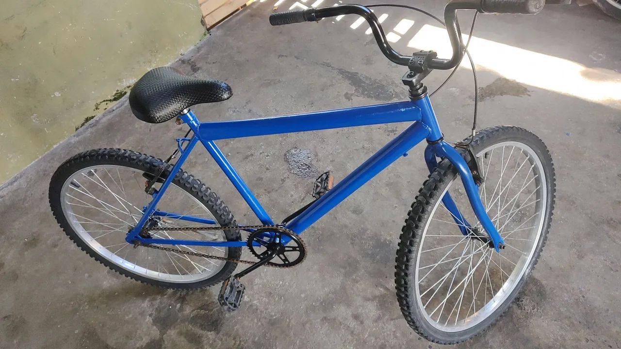 Bicicleta MTB top toda revisada reformada do zero 