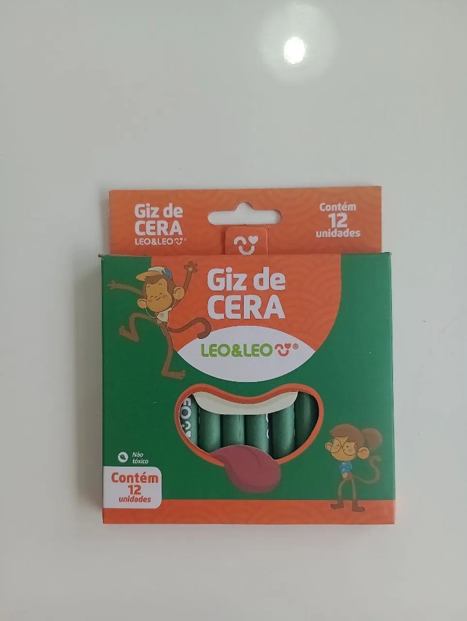 Kit Material Escolar Infantil com Lápis de Cor e Giz de Cera - Foto 3