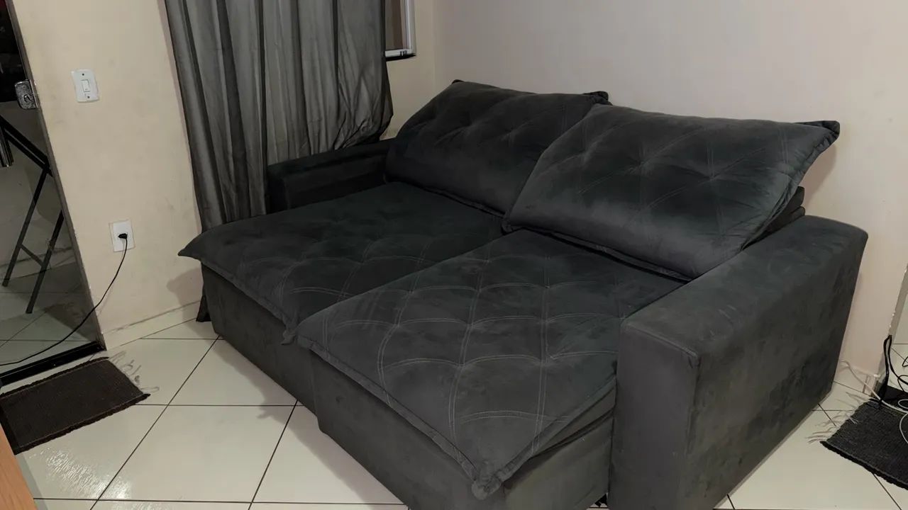 Sofá retratil 3 lugares