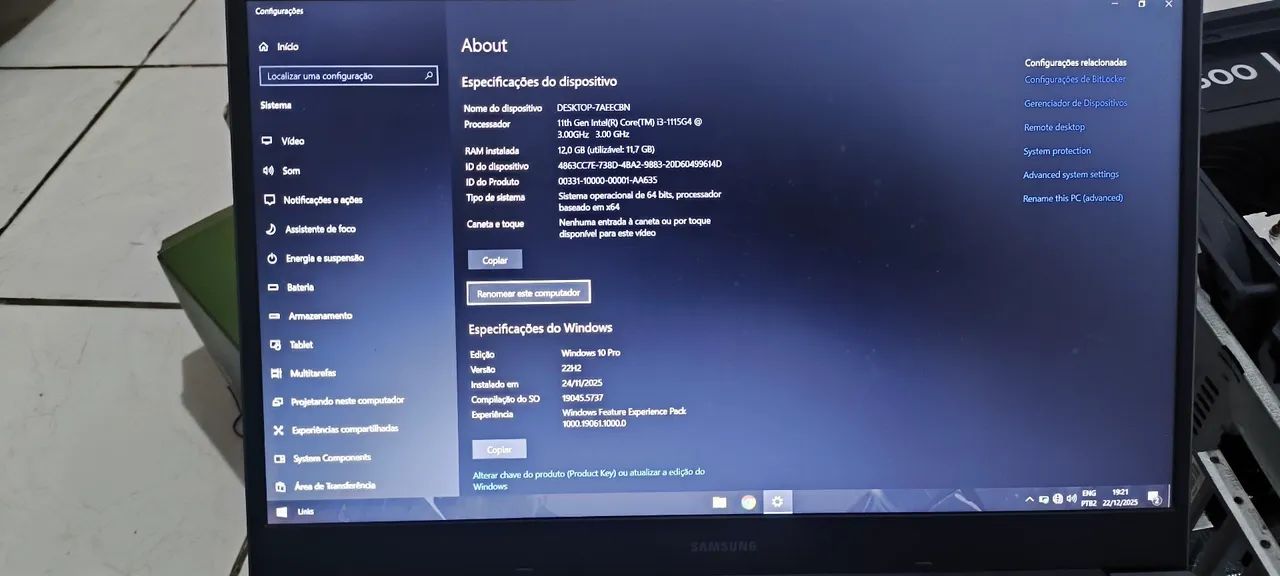 Notebook Samsung  - Foto 2