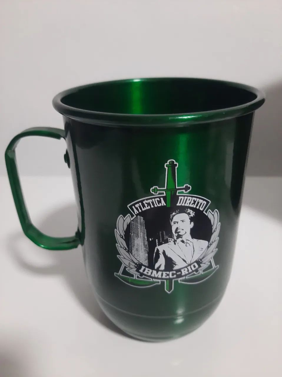 Caneca de alumínio verde - Direito IBMEC RIO - Foto 2
