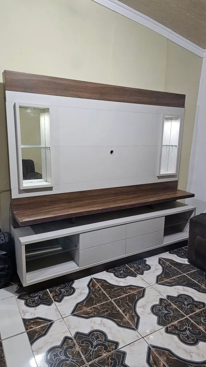 HOME / RACK COM ESPELHO E LED