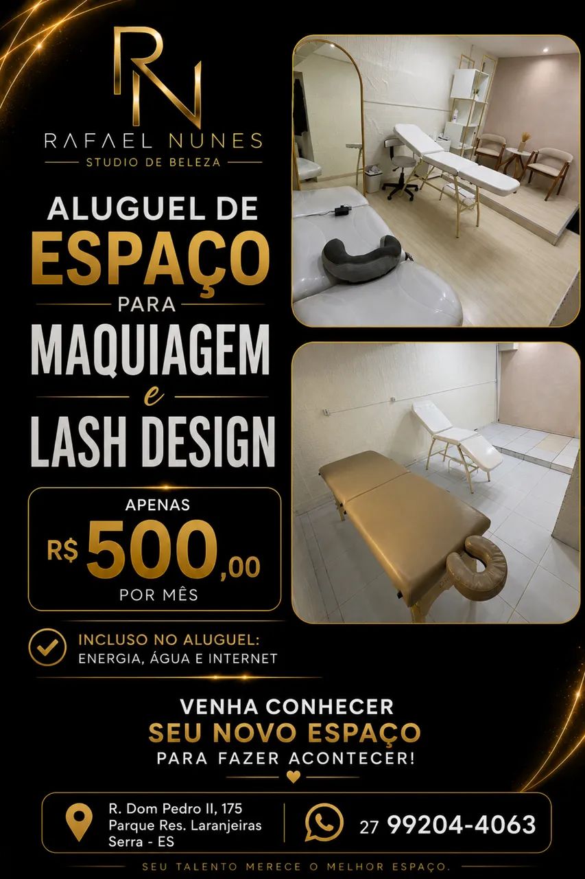 Alugo espaço Maquiagem e Last design 