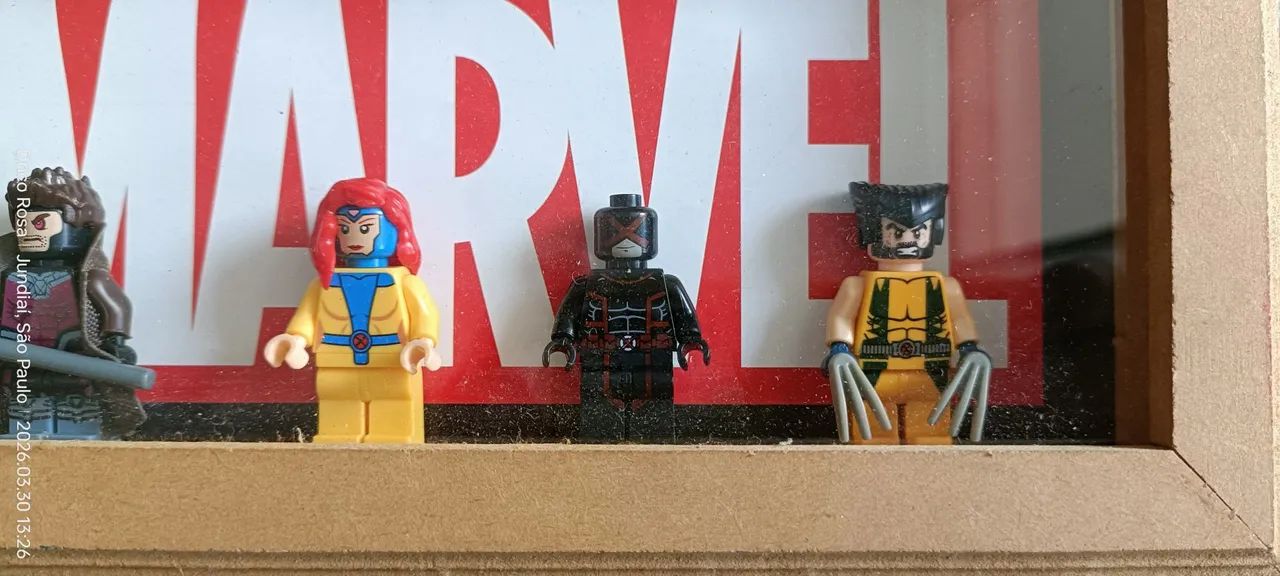 Quadro de 05 Minifigues Lego Marvel X Men  - Foto 2
