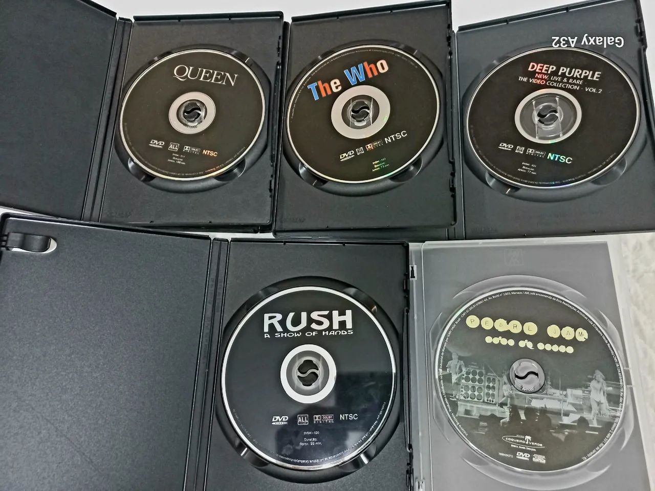6 Dvds de Rock internacional em Excelente estado - DVD, Blu-Ray e