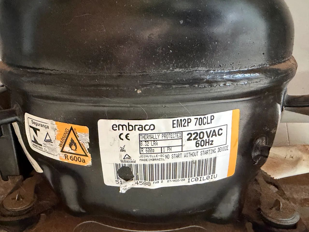 Geladeira consul 425L 220V com problema no compressor  - Foto 3
