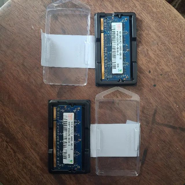 Par de Memória RAM 1GB DDR2 800MHz Hynix p/ Notebook e Mac - Foto 4