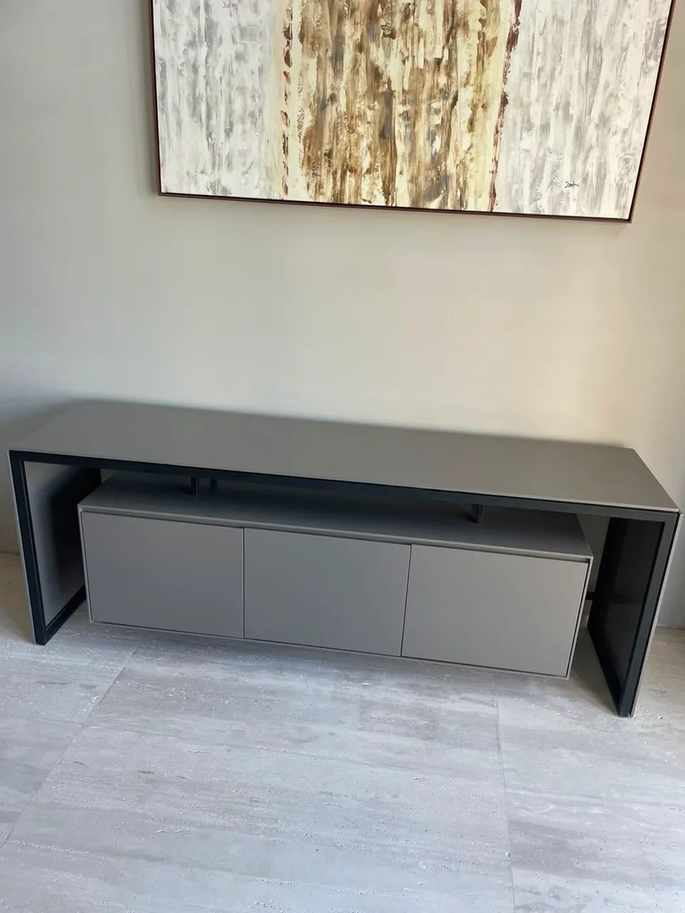 Buffet em estrutura metálica e mdf laqueado - 2 metros  - Foto 4