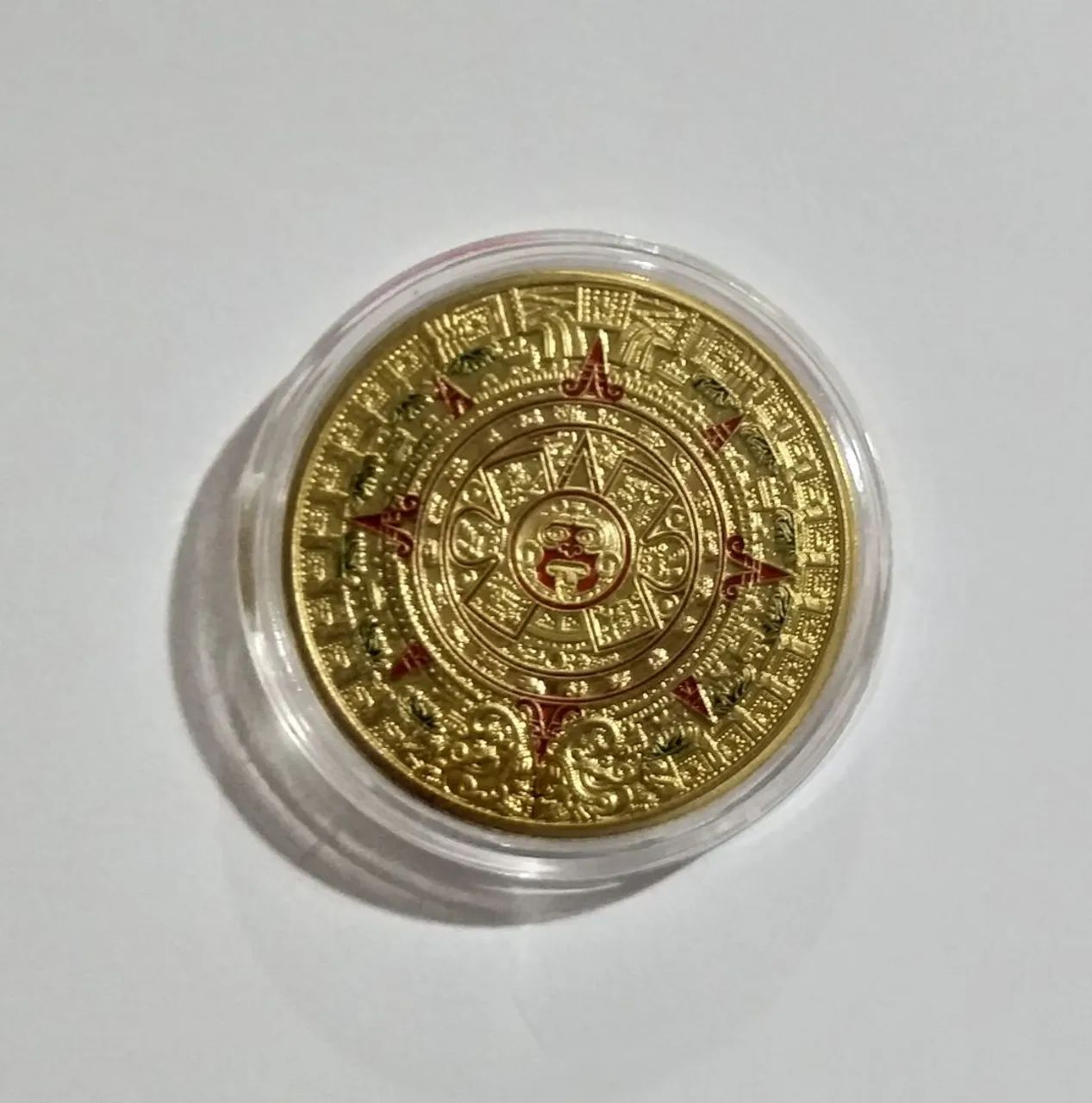 MEDALHA COMEMORATIVA DO CALENDÁRIO ASTECA.