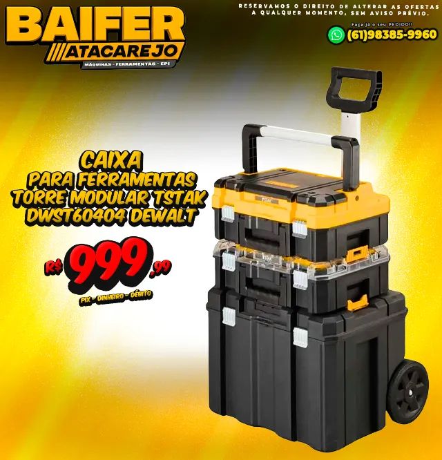 Caixa Para Ferramentas Torre Modular TSTAK DWST60404 Dewalt