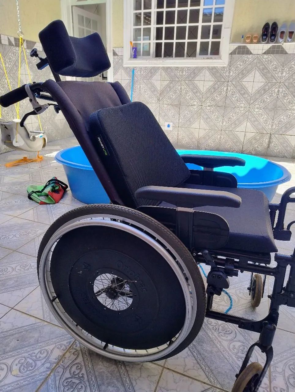 Cadeira de rodas ortobras reforçada reclinavel  - Foto 2