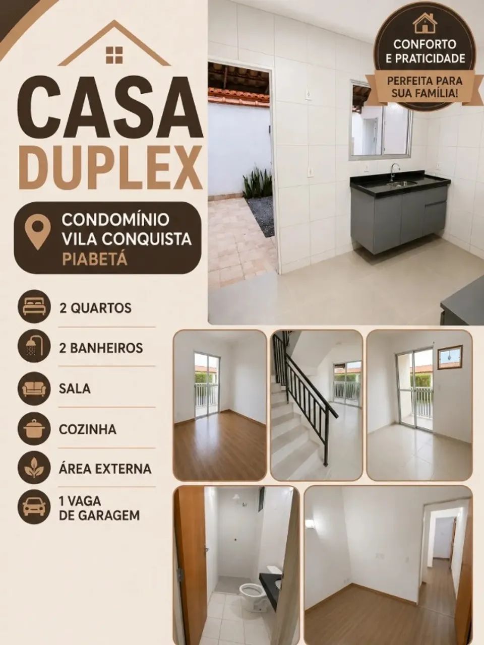 CADA DUPLEX EM CONDOMINIO FECHADO