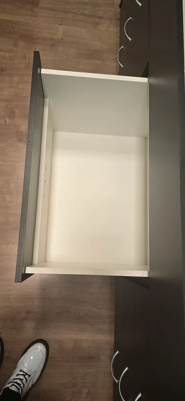 Cama de Solteiro com 7 Gavetas - Preta e Branca - Excelente Estado - Foto 4
