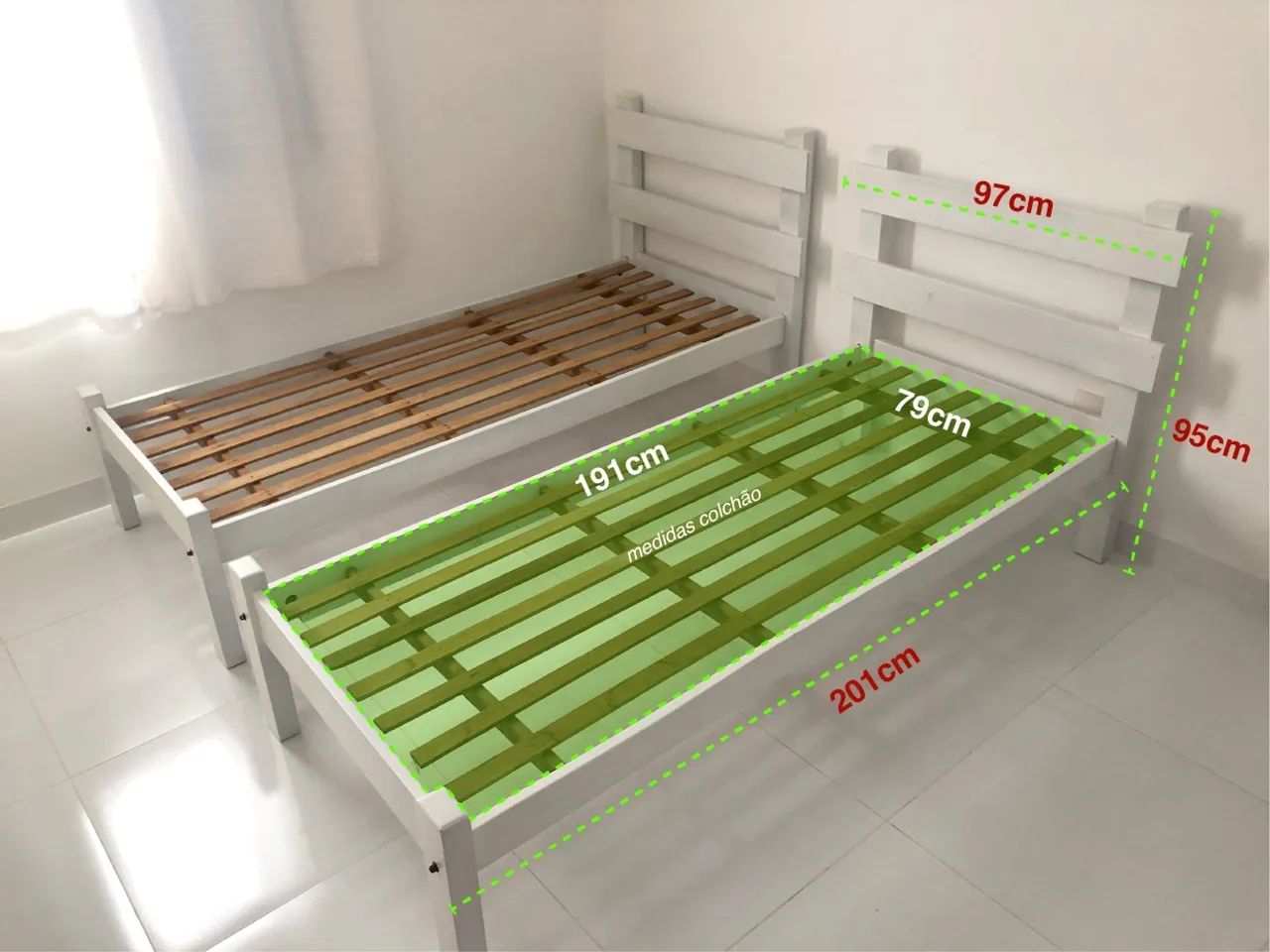 1 Cama Solteiro Imbuia