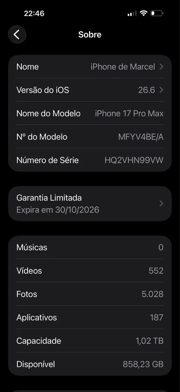 iPhone 17 Pro Max 1Tb Prata - Foto 2