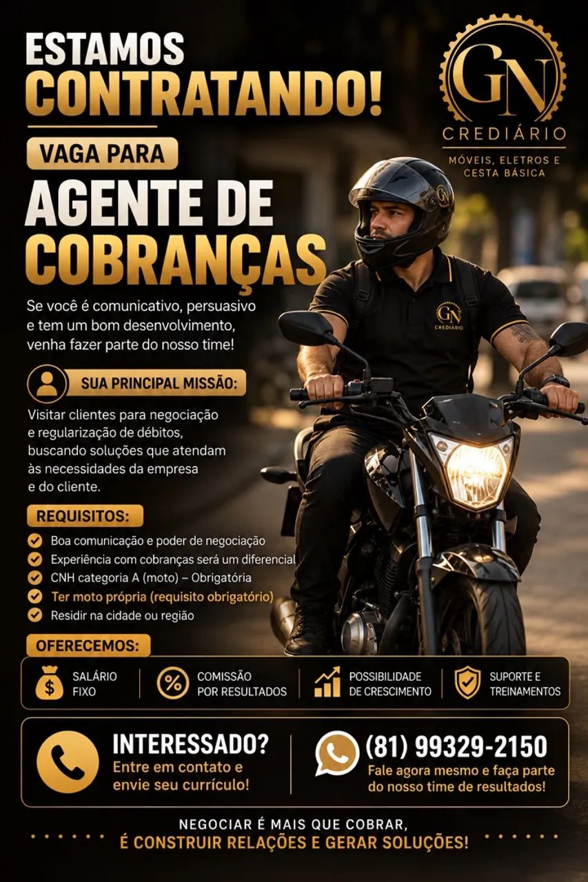 AGENTE DE COBRANÇA 
