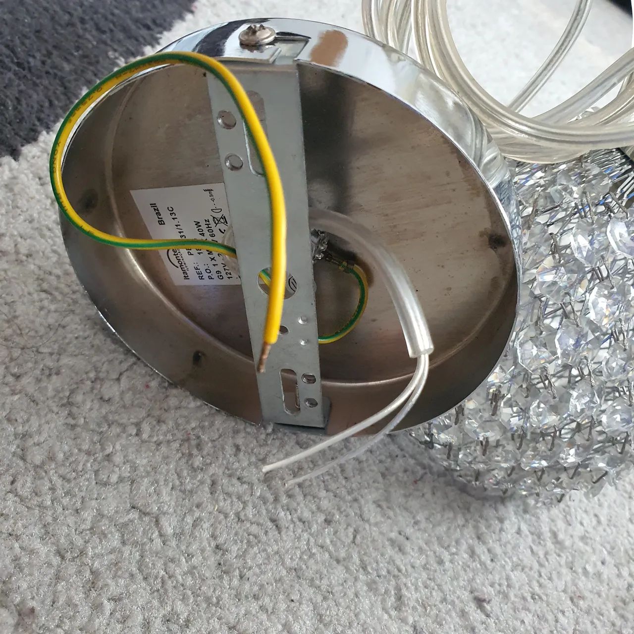 Lustre pendente pequeno 15cm - Foto 6