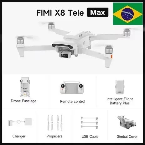 Drone FIMI X8 TELE MAX Zoom 30X até 20KM (BATERIA PLUS) - Foto 3