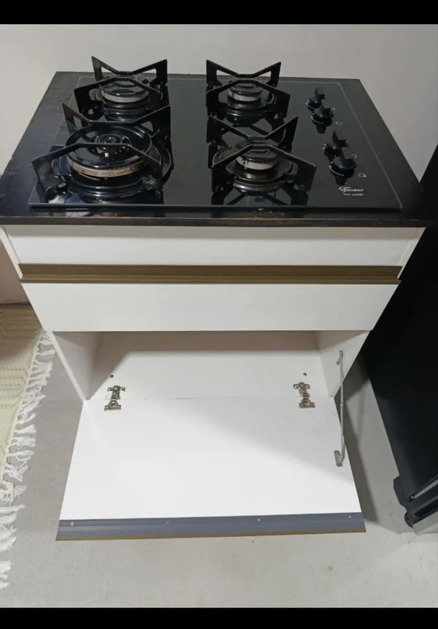Cooktop 4 bocas com gabinete  - Foto 4