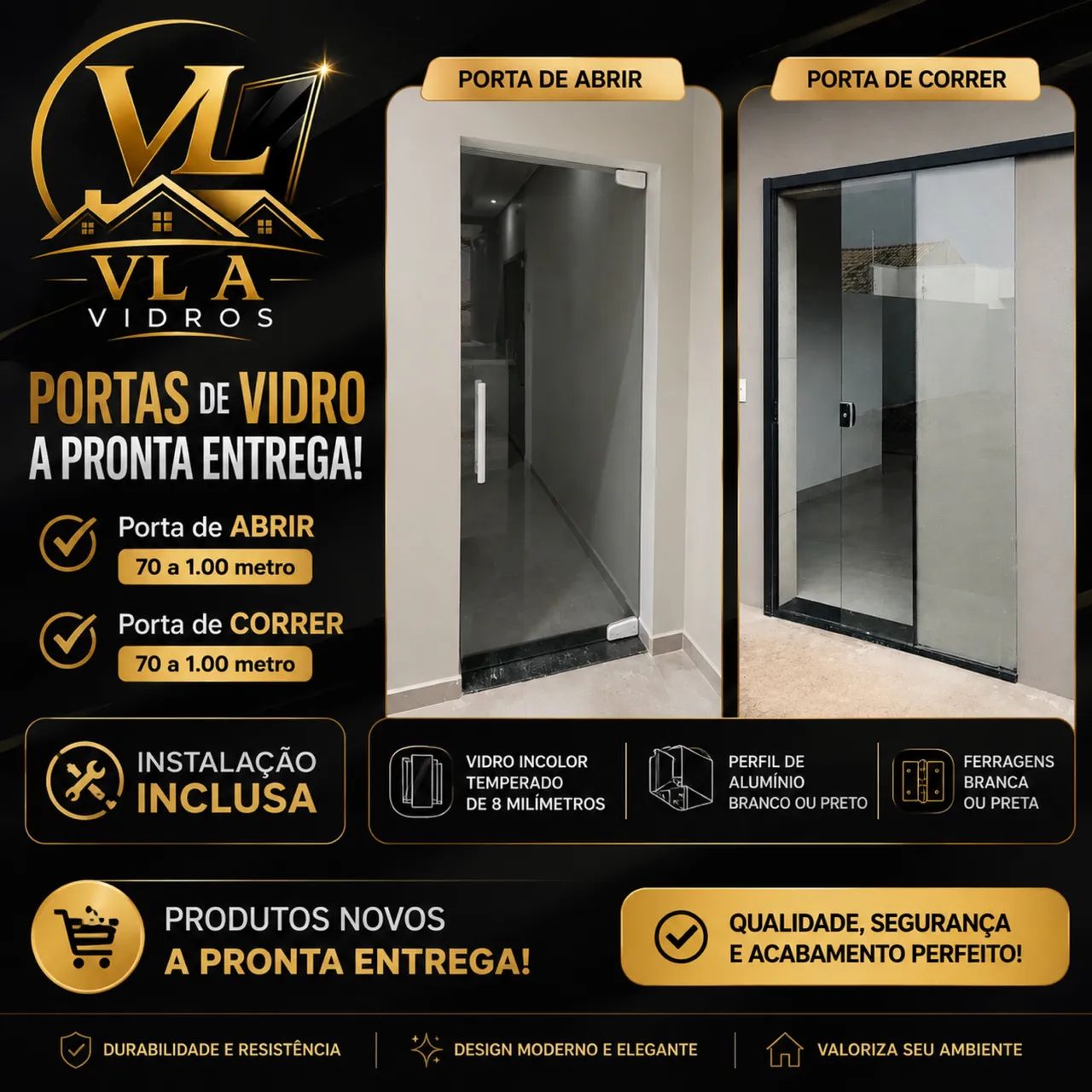 Porta a pronta entrega 
