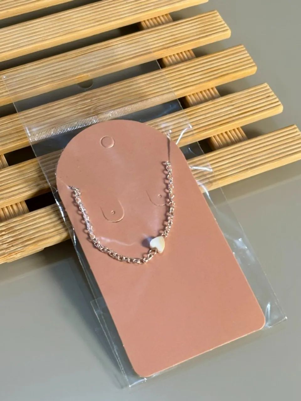 Pulseira | Coração madre pérola - Semijoia Prata