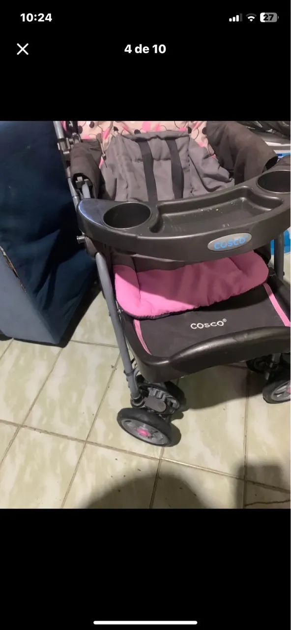 Carrinho e bebê conforto cosco - Foto 3
