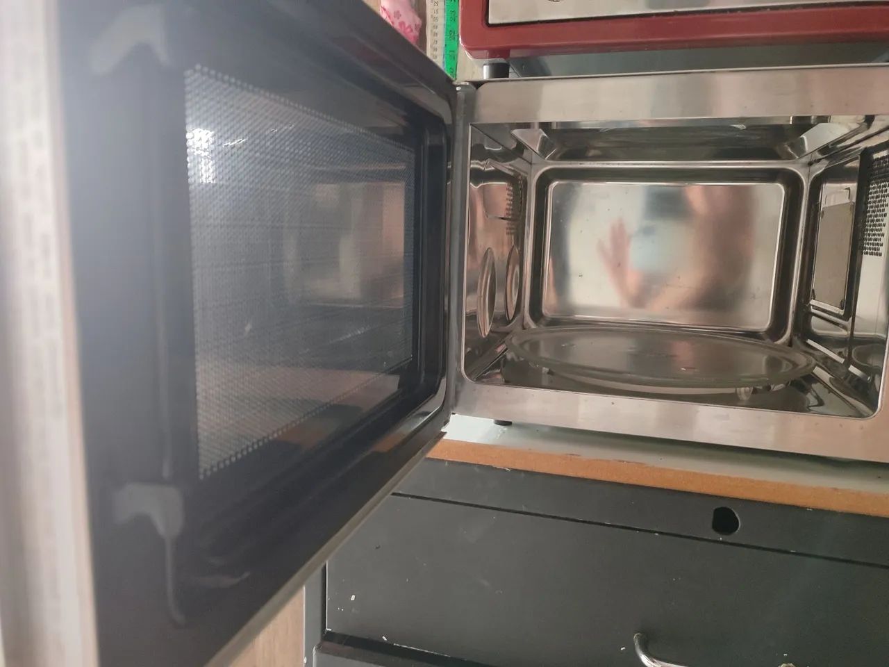 Microondas GE 20 litros espelhado e inox. - Foto 3