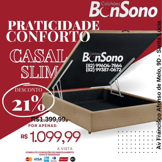Base bau casal bonsono pronta entrega consulte estoque 